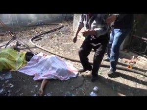 После бомбардировки ГРАДом украинскими военными