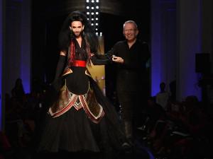 Победительница Евровидения-2014 Кончита Вурст представила новую коллекцию Жана-Поля Готье