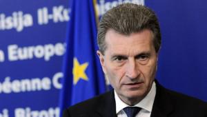 Еврокомиссар по энергетике Эттингер прибудет в Москву для обсуждения поставок газа