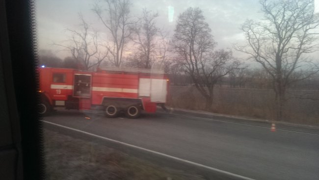 Под Днепропетровском горела фура