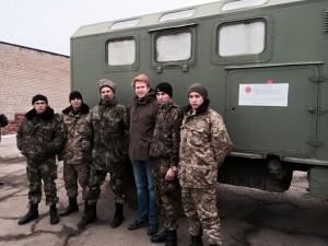 Запорожским бойцам передали «шишарик» для обогрева
