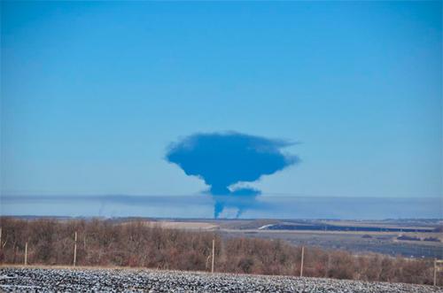 Ополченцы накрыли крупный склад боеприпасов в дебальцевском котле