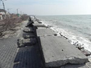 В Запорожской области востановят разрушенную штормами дамбу
