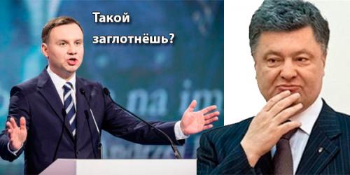 Новый президент Польши не захотел встречатся с Порошенко из-за закона о героизации нацистов УПА