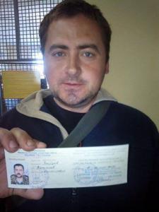 Запорожский «киборг» получил удостоверение УБД