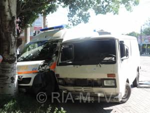 ДТП в Запорожской области: автобус врезался в «скорую»