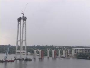 Обнародованы фото с места кражи конструкций запорожских мостов
