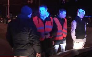В Киеве полиция с применением оружия разогнала толпу уличных гонщиков (Видео)