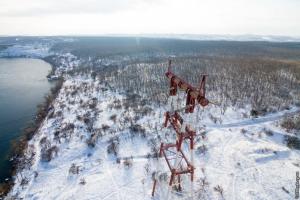 В сети появилось фото заснеженной Хортицы с высоты птичьего полета