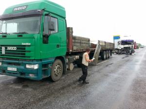 Под Мелитополем столкнулись грузовики