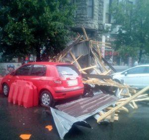 В Харькове ураган вырвал деревья с корнями (Фото)