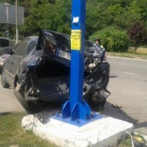 В центре Запорожья в ДТП попало 4 авто