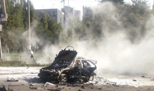 В Киеве взорвался автомобиль
